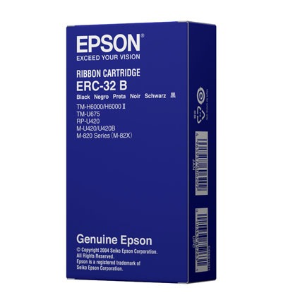 （含稅）EPSON 原廠 ERC-32B，黑色收銀機原廠色帶-細節圖2