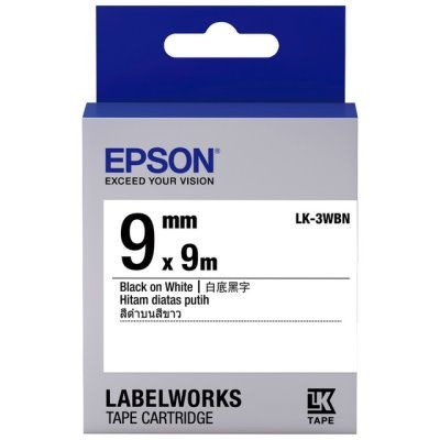 （原廠公司貨） EPSON 原廠標籤帶 LK-4WBN 4WRN 白底黑字 白底紅字 9mm 12mm 18m-細節圖3