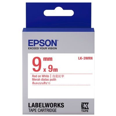 （原廠公司貨） EPSON 原廠標籤帶 LK-4WBN 4WRN 白底黑字 白底紅字 9mm 12mm 18m-細節圖4