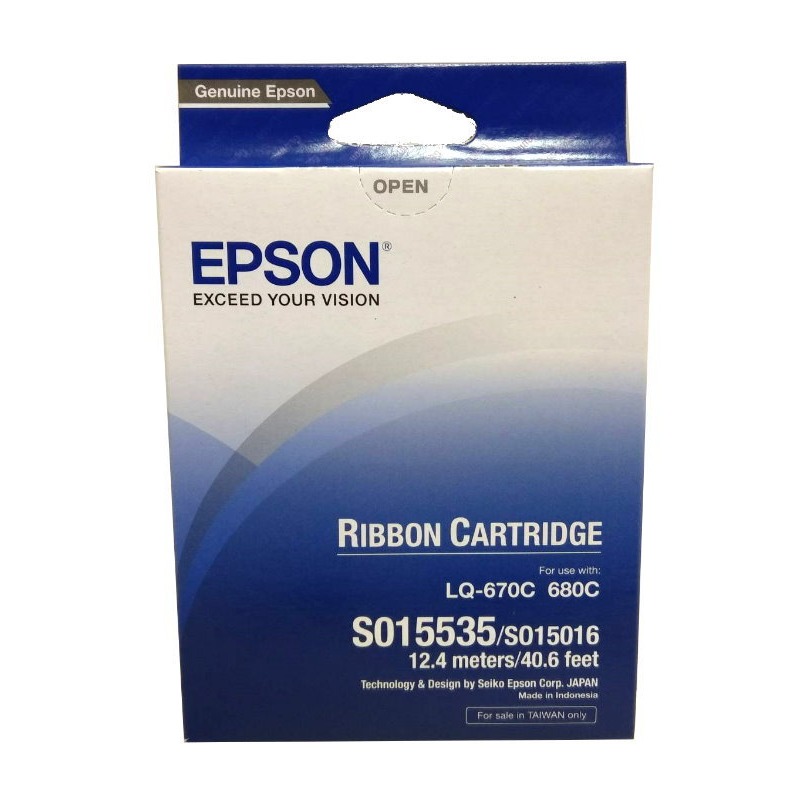 (含稅) Epson LQ680C LQ-680C LQ-680 LQ-670C 原廠色帶 單捲 S015535-細節圖2