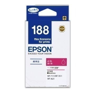 [含稅/免運]  EPSON 188 原廠墨水匣，適用WF-3621/WF-7611/WF-7211-細節圖7