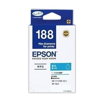 （含稅含運）EPSON 188 原廠墨水匣，適用機型WF-3621/WF-7611/WF-7211-細節圖5