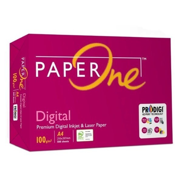 (含稅) 4包 Paper One A4 100磅 極品厚磅 紙 噴墨/雷射 PaperOne 影印紙 100-細節圖2