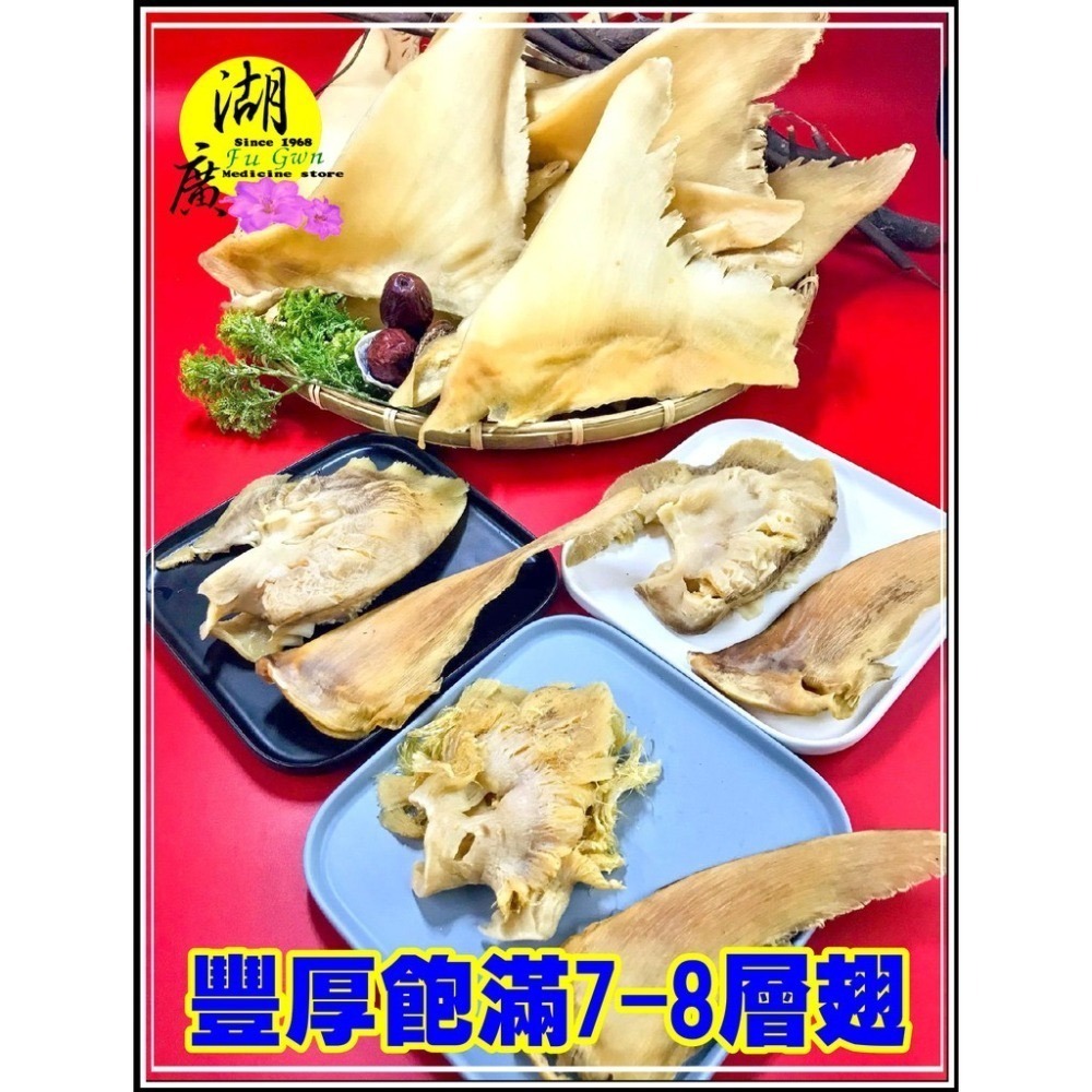 魚翅 黑鯊勾 金山勾 天九翅 中鰭翅 乾魚翅 【火速出貨】迪化街一段74號-細節圖9