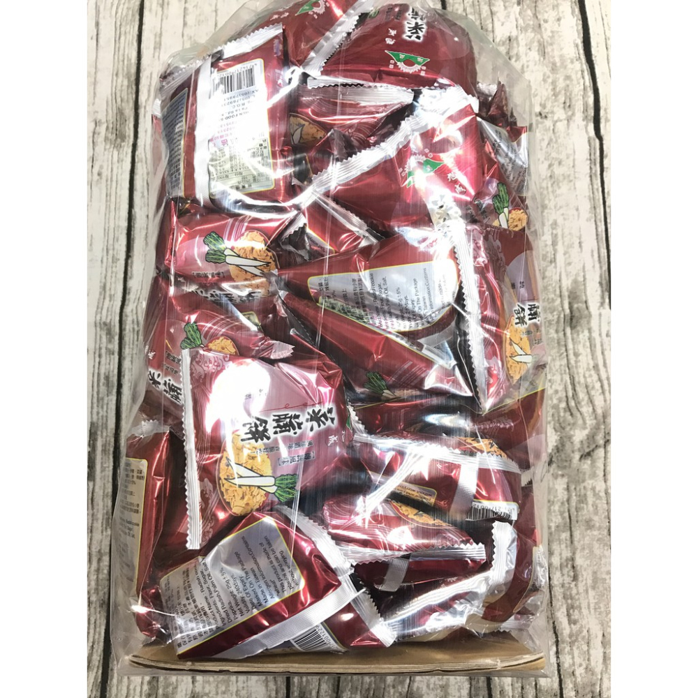 旭成 原味 芥末 胡椒 菜脯餅1800g  約70小包  大包裝 批發價  口味隨機綜合 不可指定數量  可接受者再下單-細節圖2