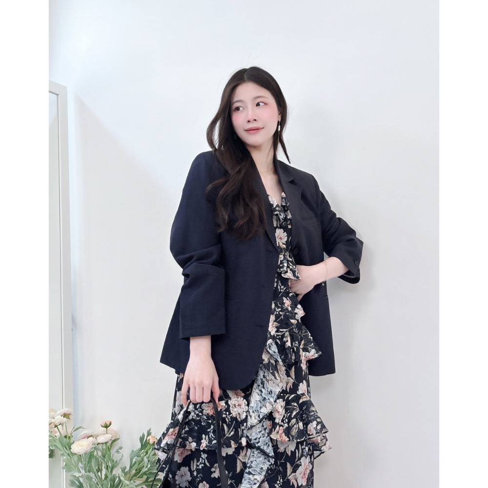 修飾肩線的秘密武器・舒適挺版西裝外套｜現貨快速出貨｜-La Fairy#正韓#韓國製-細節圖5