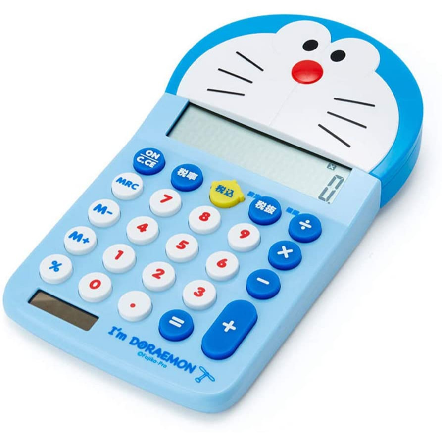 日本正版 哆啦a夢 12位元 計算機 太陽能 電卓 小叮噹 哆拉美 Doraemon 文具 《樂添購》-細節圖2