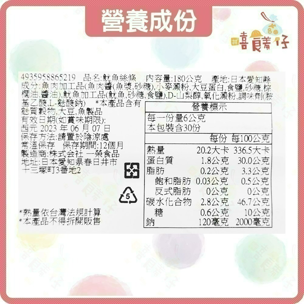 【嘻饈仔現貨】一榮魷魚絲 30入 墨魚絲 鱈魚香絲 鱈魚雙絲 鱈魚條 一榮食品 海鮮零食 日本魷魚絲 零食 年貨-細節圖6