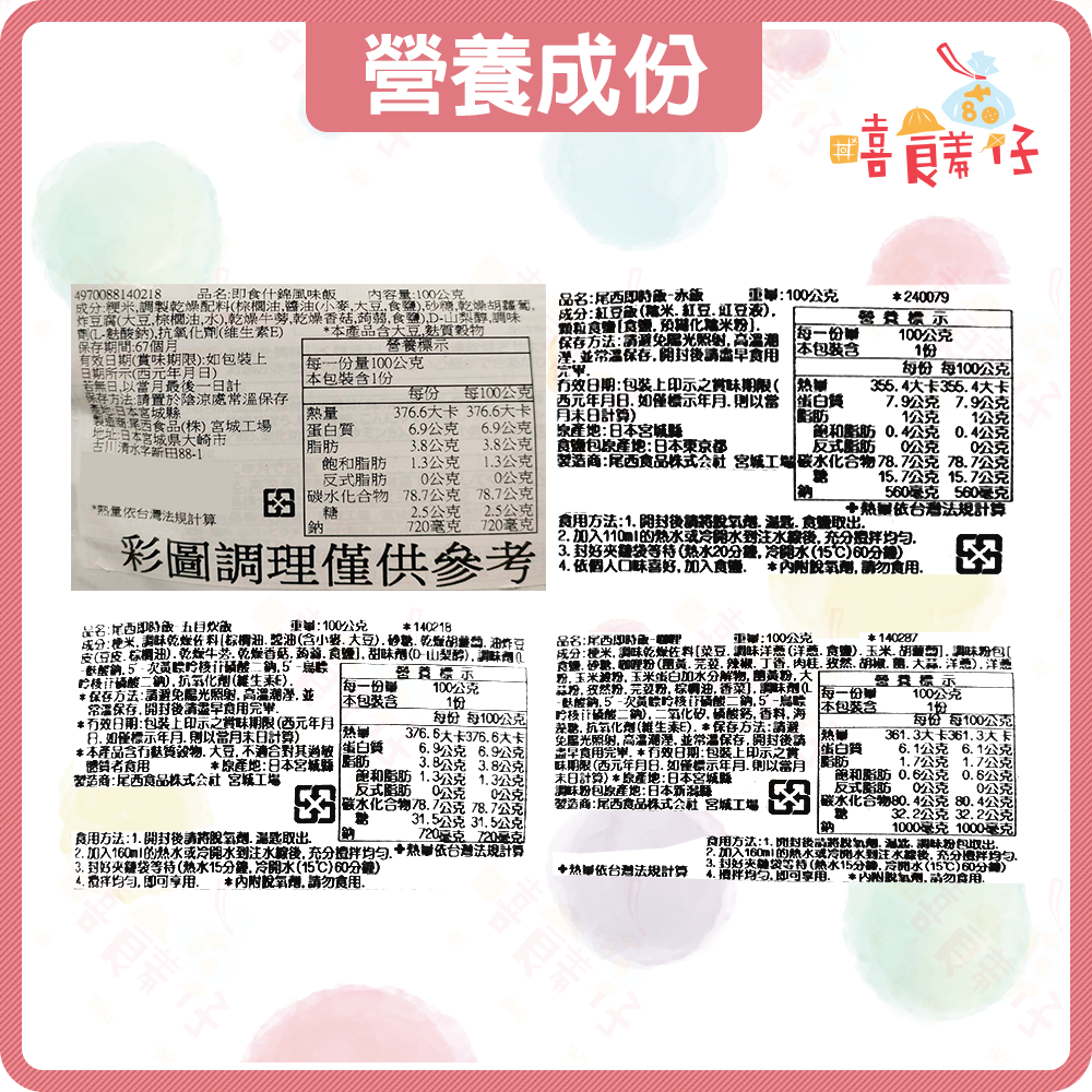 【嘻饈仔現貨】日本尾西乾燥飯 沖泡式即食飯 沖泡飯  Onisi 防災食品 登山露營食品 100%日本國產米-細節圖10