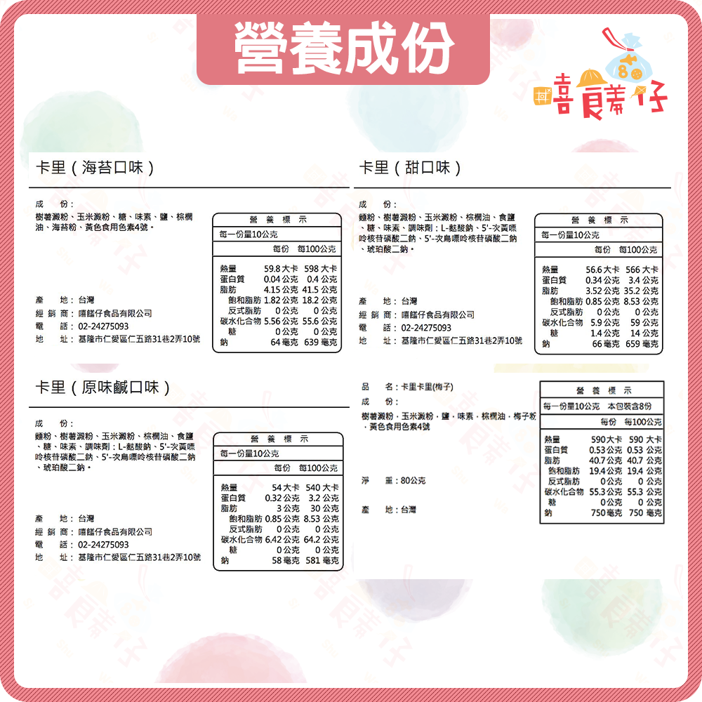 【嘻饈仔現貨】卡哩卡哩 團購熱銷！多種口味卡里餅乾(鹹/甜/海苔/梅子) 古早味休閒零食 卡哩卡力餅乾-細節圖6