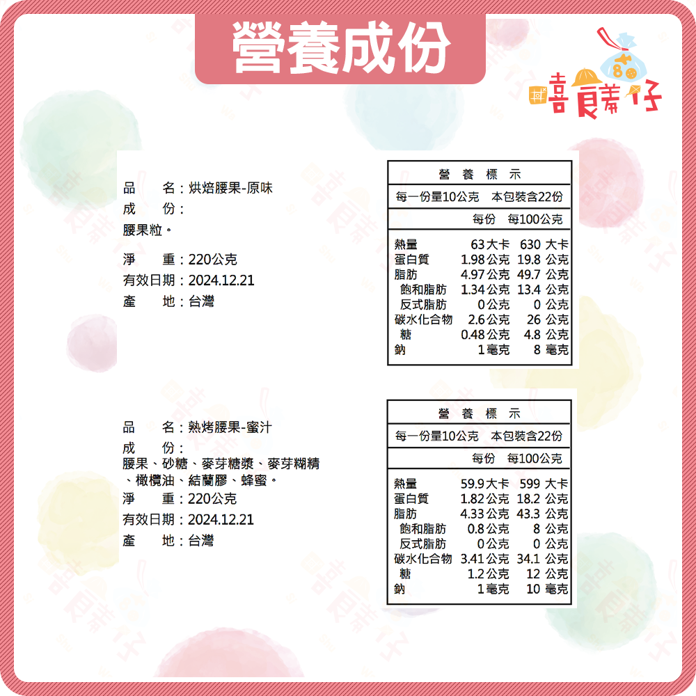 【嘻饈仔現貨】營養堅果 原味腰果/蜜汁腰果 無調味低溫烘焙 熟烤蜜汁 薄鹽 生菜沙拉堅果 辦公室零食推薦-細節圖5