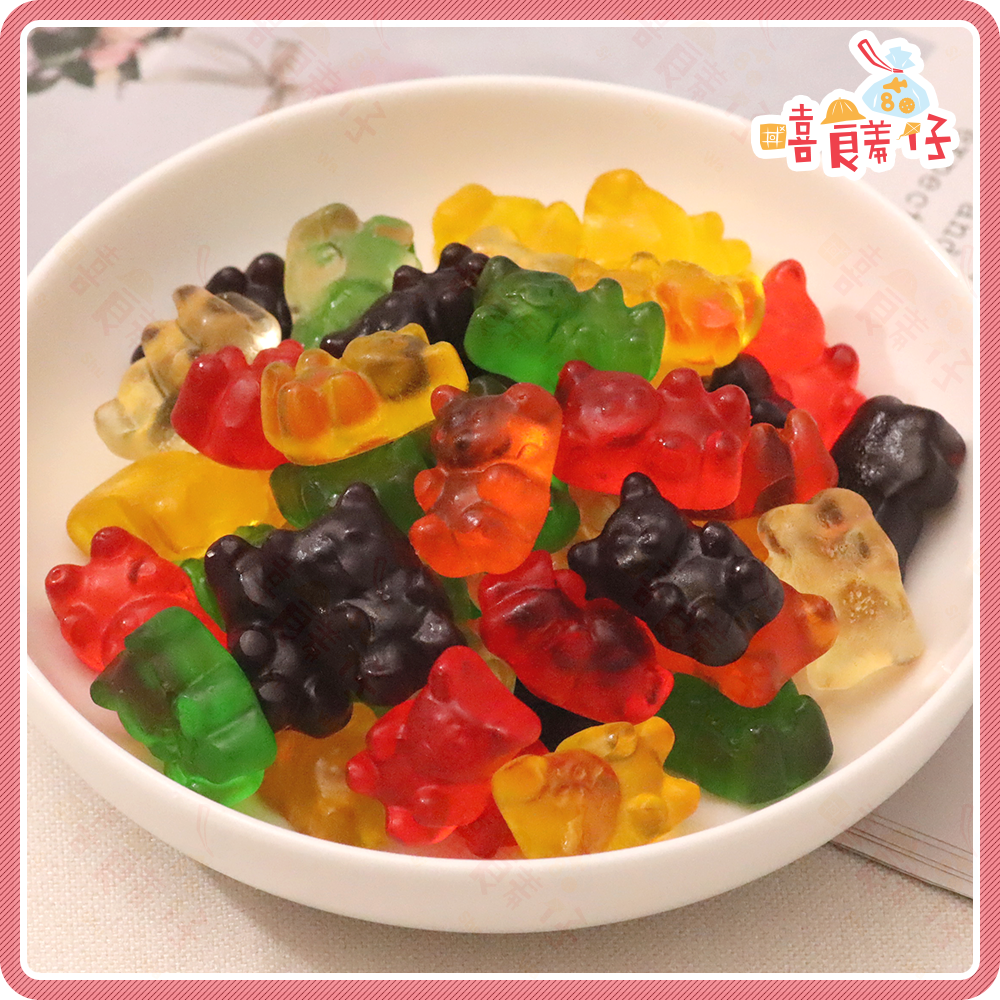 【嘻饈仔現貨】小熊QQ軟糖 可樂軟糖 圈圈軟糖 彩虹蟲蟲軟糖 荷包蛋軟糖 香蕉軟糖 覆盆莓子軟糖 酸帶軟糖 糖果 零食-細節圖5