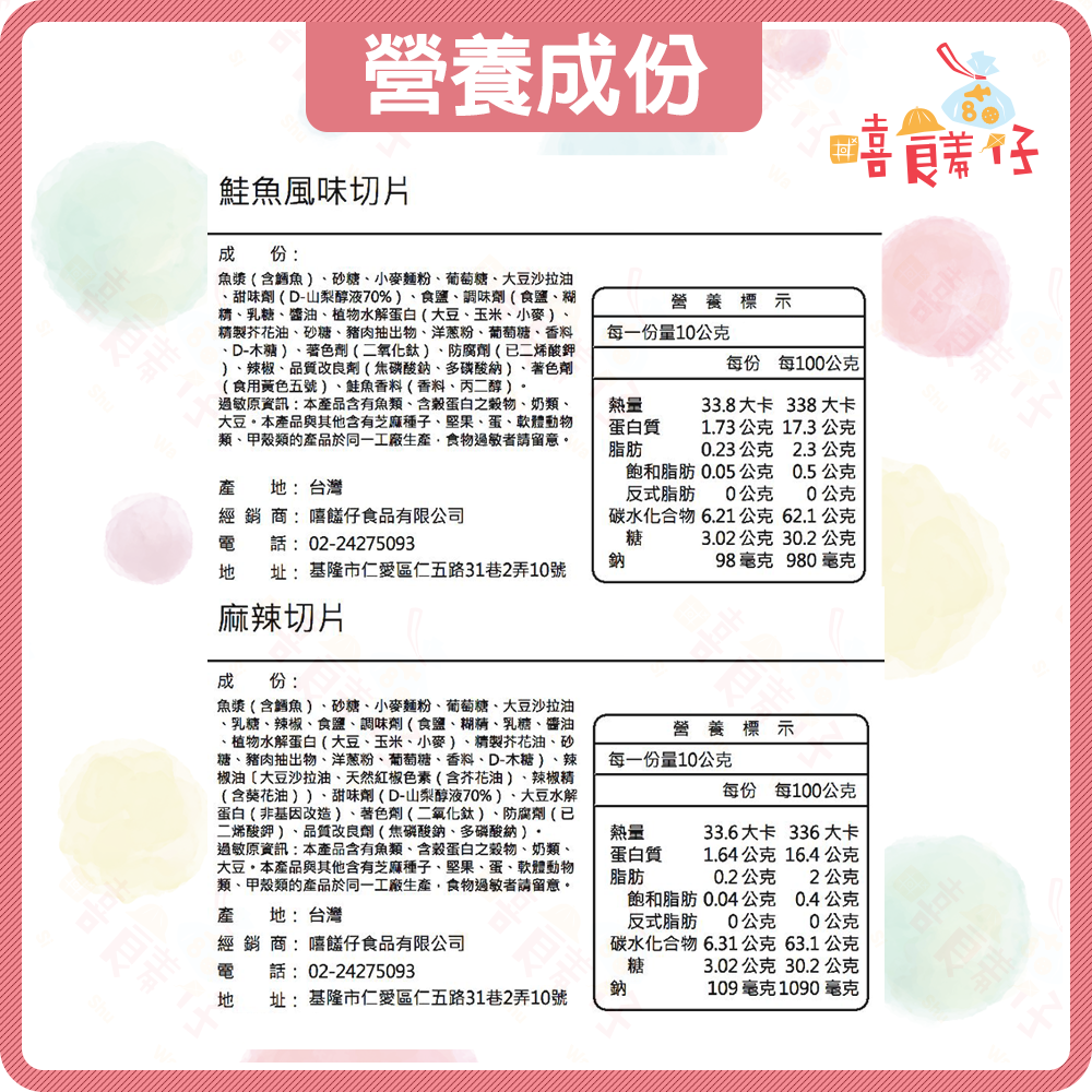 【嘻饈仔現貨】🐟鱈魚風味切片 鮭魚切片（麻辣/原味任選）宮保魚片 團購零食首選 麻辣零食 海鮮零食推薦 古早味零食-細節圖4