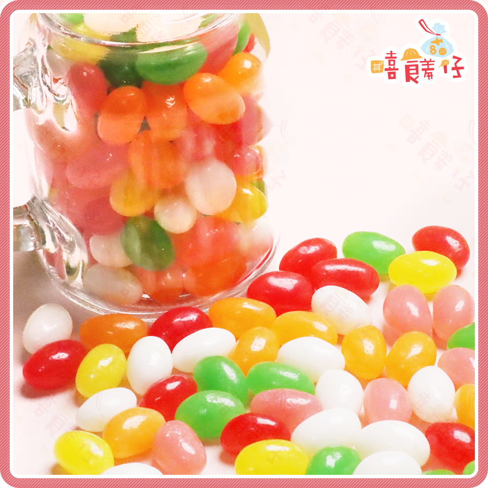 【嘻饈仔現貨】雷根糖 吉利豆 脆皮水果軟糖 彩色糖豆 多旺彩糖 豆豆糖 聖誕節 生日派對 婚禮小物 零食-細節圖2
