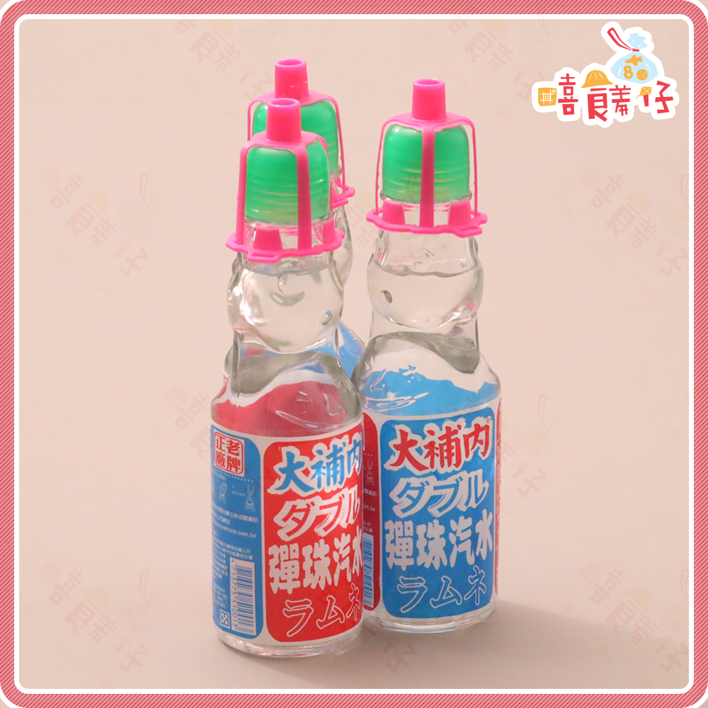 【嘻饈仔現貨】納姆內彈珠汽水 玻璃瓶 大補內 200ml 古早味 汽水 碳酸飲料 大布袋人-細節圖3