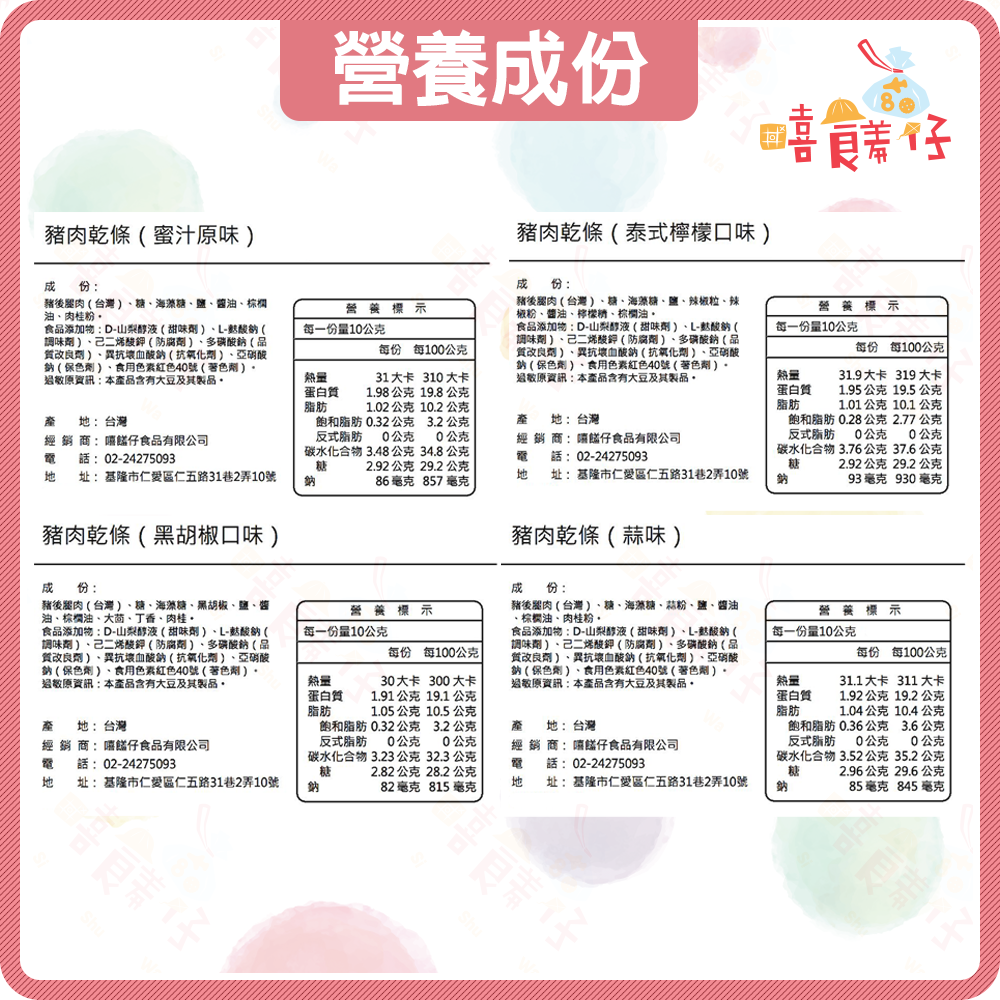 【嘻饈仔現貨】【單包真空】厚切豬肉條 蜜汁/黑胡椒/蒜味/泰式 肉乾 隨手包設計 乾淨不沾手 過年零嘴首選-細節圖8