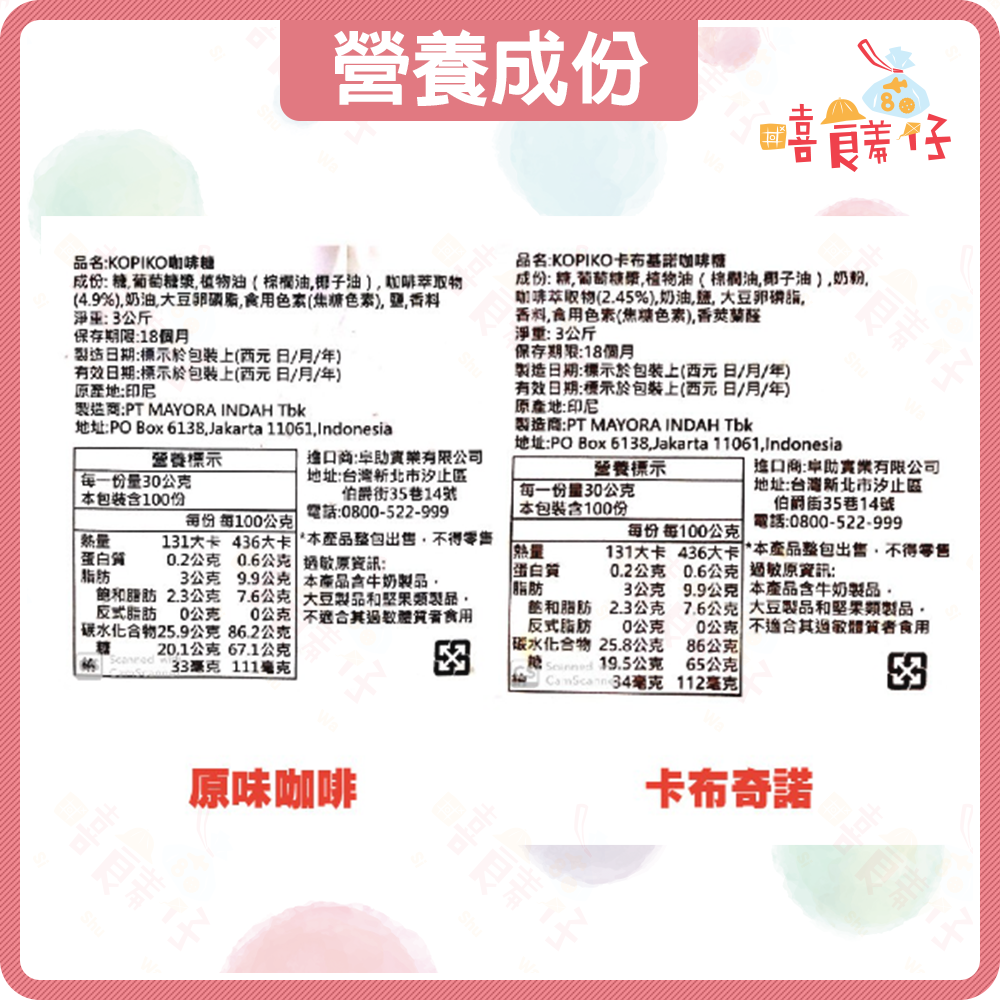 【嘻饈仔現貨】kopiko 咖啡糖 卡布奇諾咖啡糖 咖啡牛奶糖 印尼咖啡糖 可比可 文森佐咖啡糖 印尼 糖果 零食-細節圖4