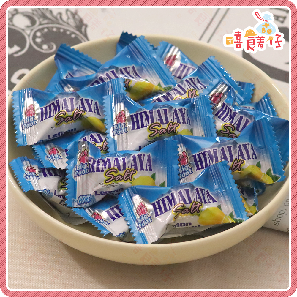 【嘻饈仔現貨】薄荷玫瑰鹽檸檬糖 BF薄荷糖 海鹽檸檬糖 玫瑰鹽 鹽糖 海鹽薄荷糖 涼糖 Big Foot 糖果 零食-細節圖3