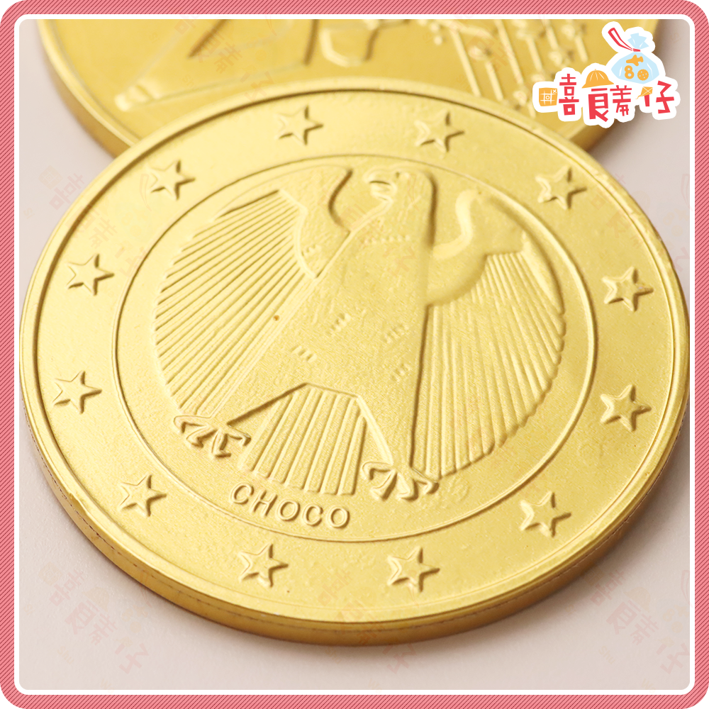 【嘻饈仔現貨】💰2026開運必備 女王金幣巧克力 歐元大金幣 獎章金幣 拜財神供品 開工/初二十六拜土地公 零食-細節圖4
