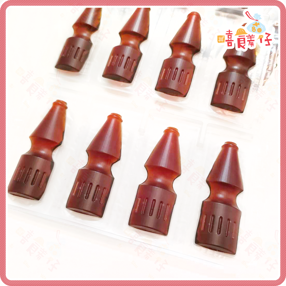 【嘻饈仔現貨】晶晶橡皮糖 水果橡皮糖 可樂橡皮糖 QQ綜合水果軟糖 汽水軟糖 糖果 古早味零食-細節圖2