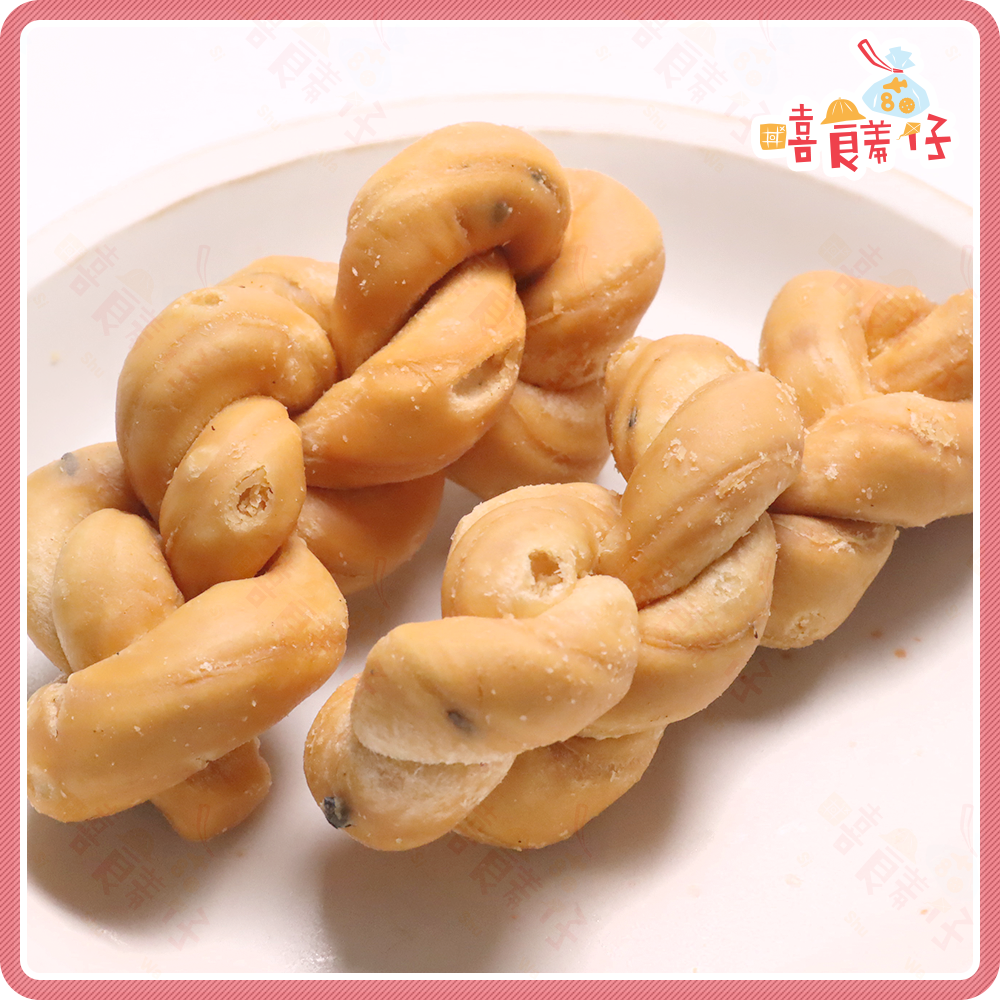 【嘻饈仔現貨】脆而不硬的手工麻花捲 (原味/黑糖/海苔) 細麻花捲 小麻花條 麻花餅乾 台灣懷舊零食-細節圖2