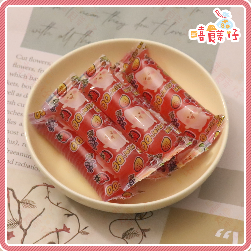 嘻饈仔現貨】一米特果凍 寒天QQ 果凍條 水果吸果凍 葡萄果凍 草莓果凍 Jelly 全素 宜蘭名產 素食零食 果凍-細節圖3