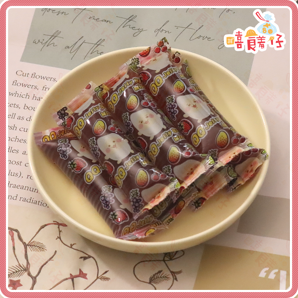 嘻饈仔現貨】一米特果凍 寒天QQ 果凍條 水果吸果凍 葡萄果凍 草莓果凍 Jelly 全素 宜蘭名產 素食零食 果凍-細節圖4