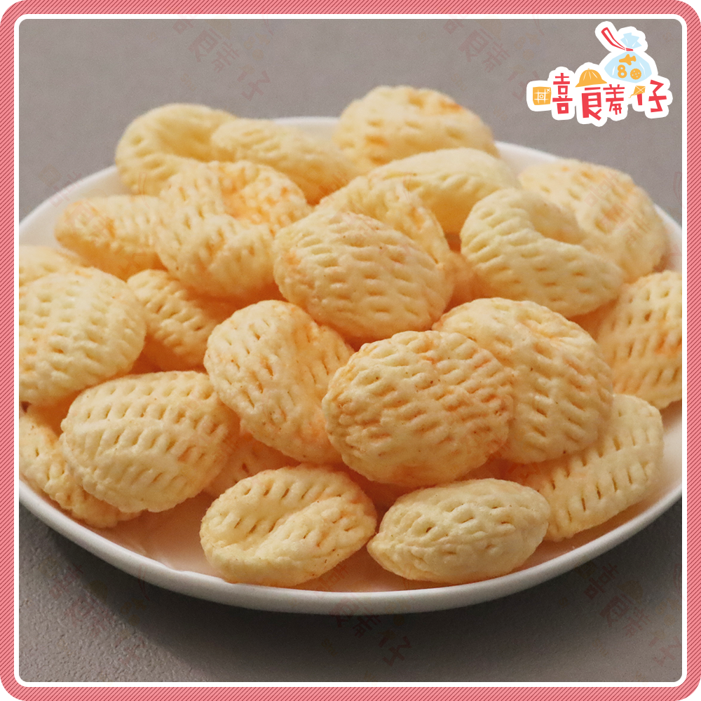 【嘻饈仔現貨】古早味洋芋球 披薩味/起司味 看到形狀就想起的味道 九福馬鈴薯餅乾 團購最夯零食 懷舊復古餅乾-細節圖2