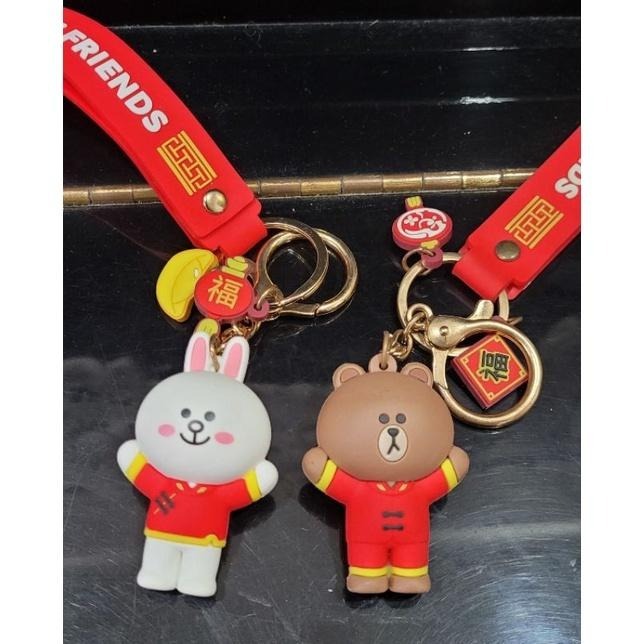 line friends 熊大 兔兔 饅頭人 擺飾 吊飾 全新 絕版 出清-細節圖2