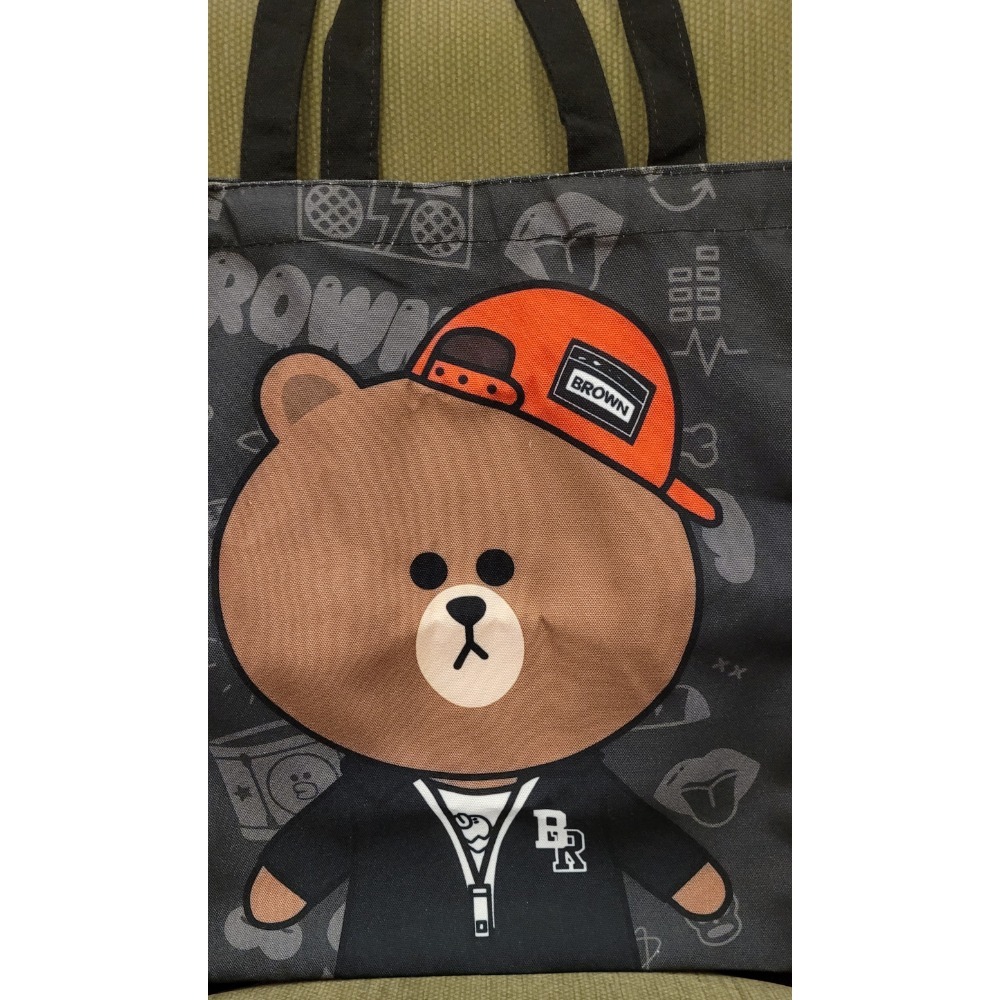 ✨️個性帆布袋✨️LineFriends熊大兔兔✨️怎麼搭都好看✨️-細節圖4