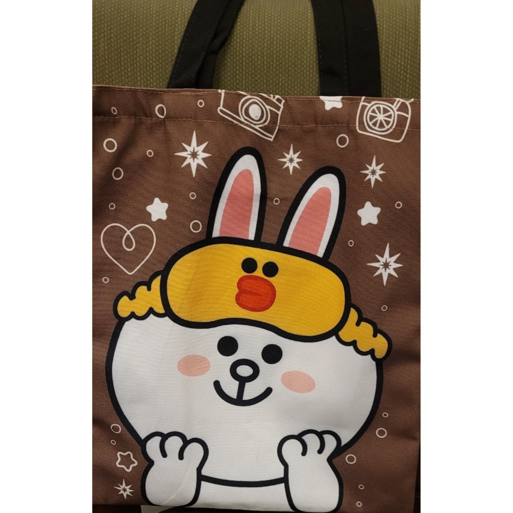✨️個性帆布袋✨️LineFriends熊大兔兔✨️怎麼搭都好看✨️-細節圖5