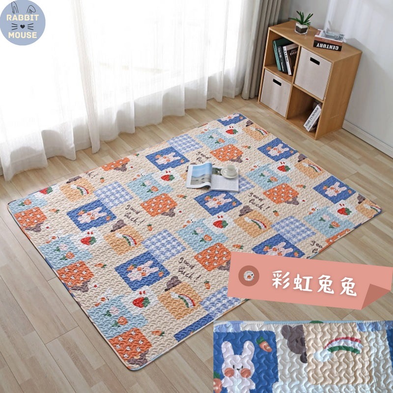 『現貨』兔子地墊 寵物地墊 放風墊 防滑棉質地墊 寵物布墊 狗狗地墊 兔子墊 兔用地墊 兔子用品 兔 放風 地墊-細節圖8