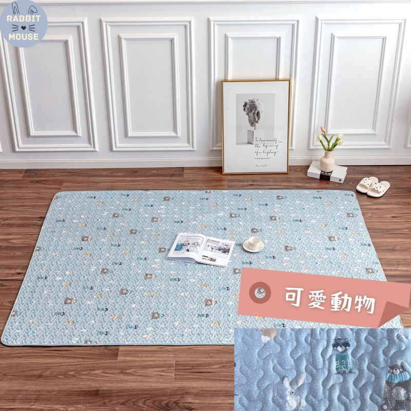 『現貨』兔子地墊 寵物地墊 放風墊 防滑棉質地墊 寵物布墊 狗狗地墊 兔子墊 兔用地墊 兔子用品 兔 放風 地墊-細節圖7