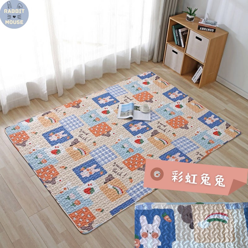 『現貨』兔子地墊 寵物地墊 放風墊 防滑棉質地墊 寵物布墊 狗狗地墊 兔子墊 兔用地墊 兔子用品 兔 放風 地墊-細節圖8