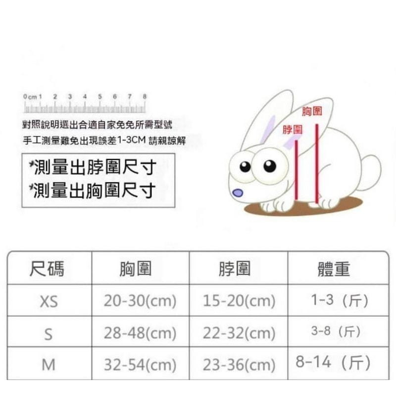 『現貨』兔子牽引繩 兔子牽繩 夏季背心 兔子外出 防咬掙脫鍊子 兔子外出專用 兔子用品 寵物牽引繩 溜兔繩 可調節-細節圖8