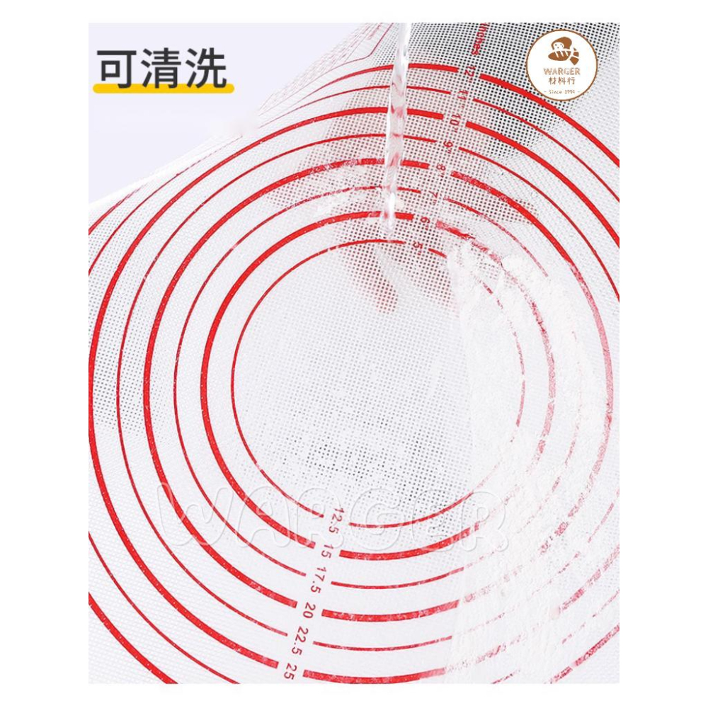 【24H 台灣出貨】食品級揉麵墊 揉麵墊 不沾黏 鉑金矽膠 桿麵墊 料理墊 麵團墊 烘焙墊 搟麵墊 烘培墊 刻度揉麵墊-細節圖5