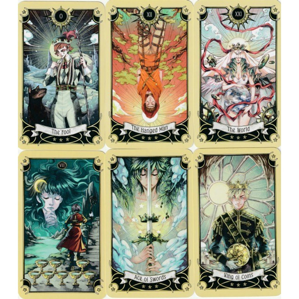 【預馨緣塔羅鋪】現貨正版神秘漫畫塔羅 Mystical Manga Tarot Mini Deck(迷你版)-細節圖6