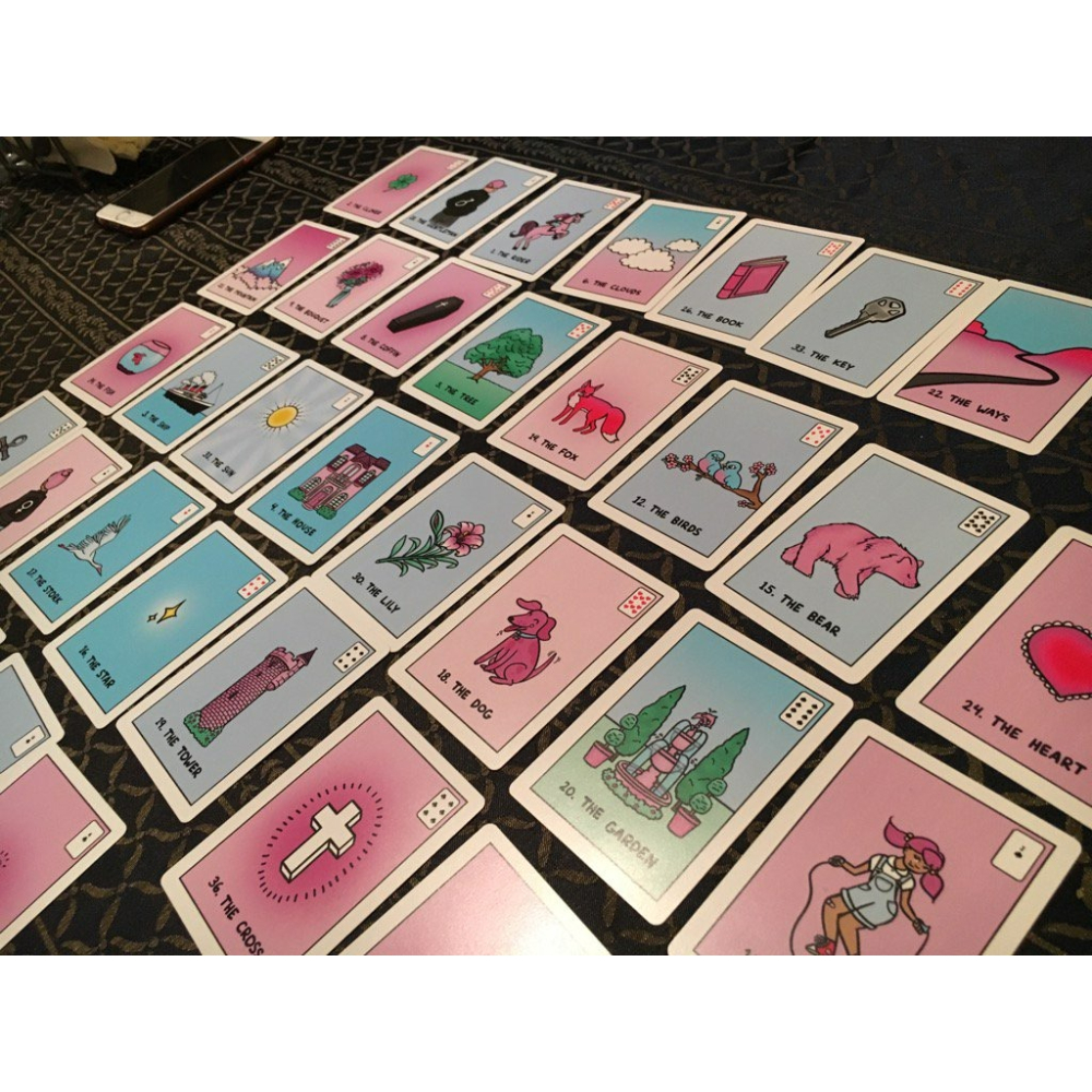 【預馨緣塔羅鋪】現貨正版小可愛雷諾曼卡Cute Little Lenormand(內含牌卡36張)-細節圖3