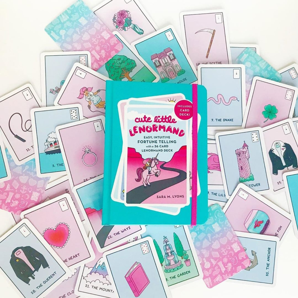 【預馨緣塔羅鋪】現貨正版小可愛雷諾曼卡Cute Little Lenormand(內含牌卡36張)-細節圖5