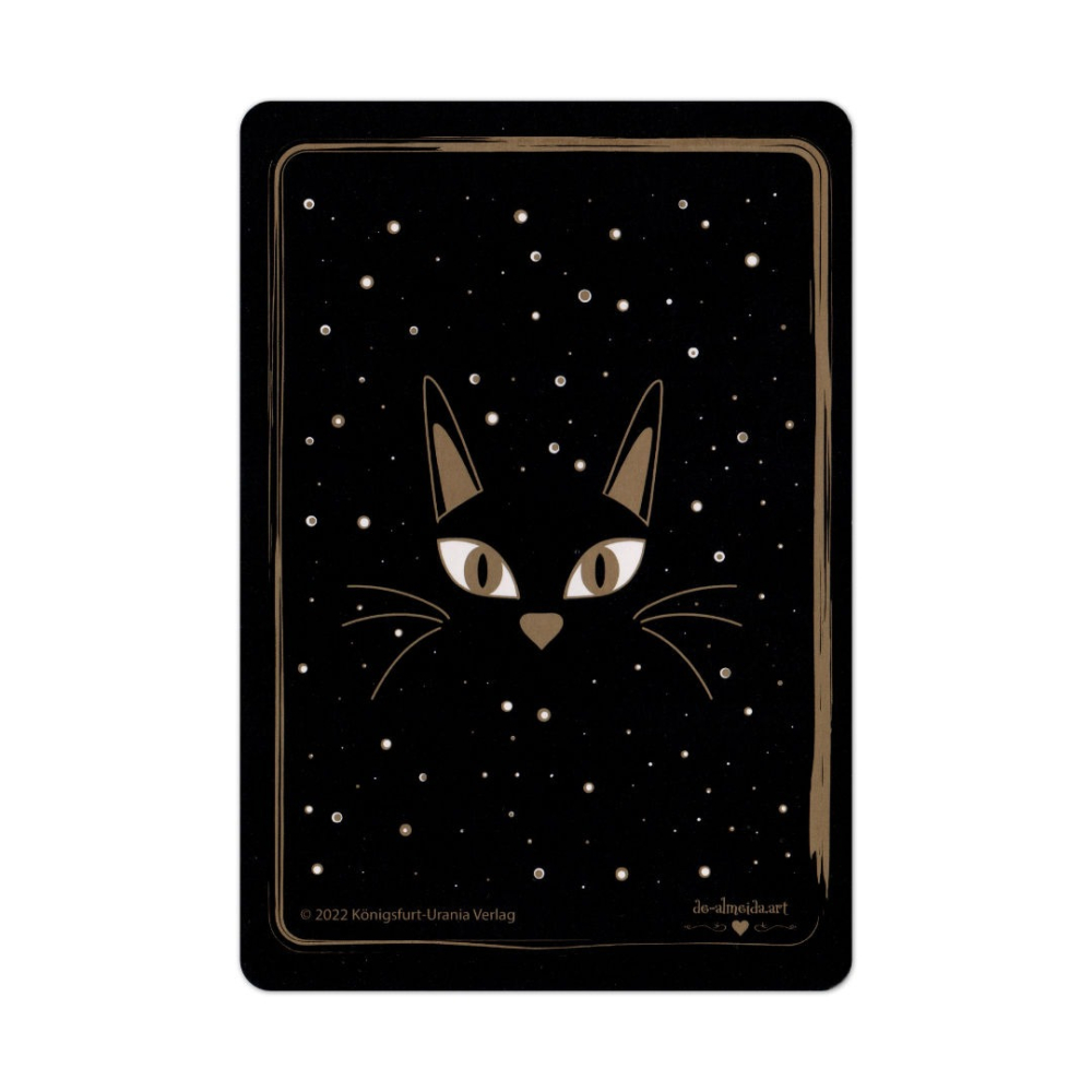 【預馨緣塔羅鋪】現貨正版金色黑貓塔羅Golden Black Cat Tarot (全新78張)-細節圖7