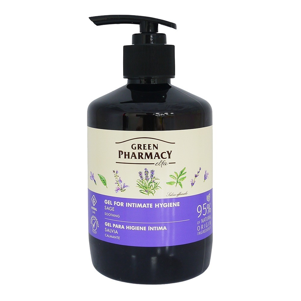 【波蘭Green Pharmacy】草本私密處清潔沐浴露300/370ml 蔓越莓/洋甘菊/茶樹/鼠尾草/金盞花-規格圖1