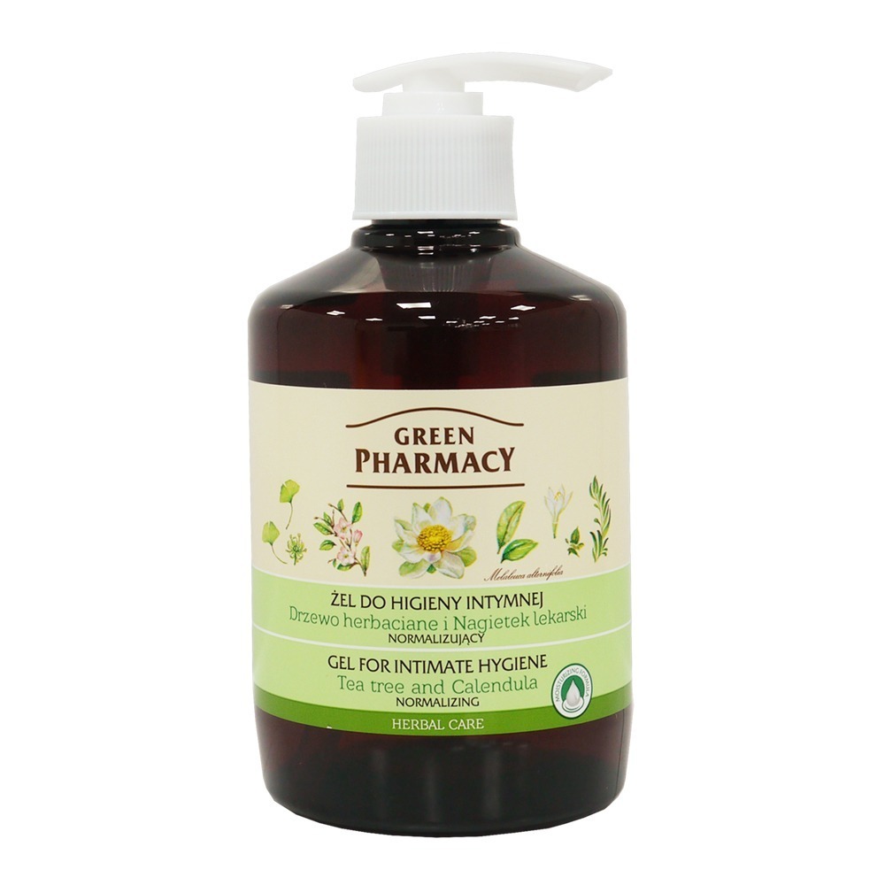 【波蘭Green Pharmacy】草本私密處清潔沐浴露300/370ml 蔓越莓/洋甘菊/茶樹/鼠尾草/金盞花-規格圖1