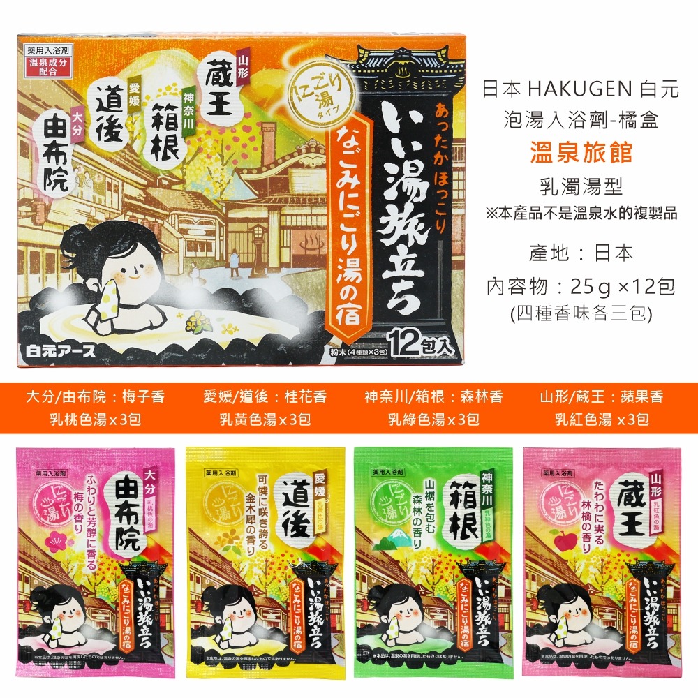 【日本白元溫泉泡澡粉】HAKUGEN EARTH 泡湯入浴劑 名勝旅遊景點 25g 泡澡粉 溫泉-細節圖6