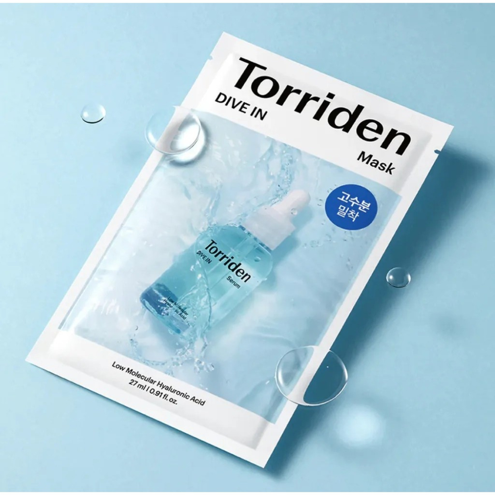 韓國熱銷韓國🇰🇷 Torriden DIVE-IN 微分子玻尿酸面膜/維他命C亮白面膜27ml1片(OLIVEYOU-細節圖3