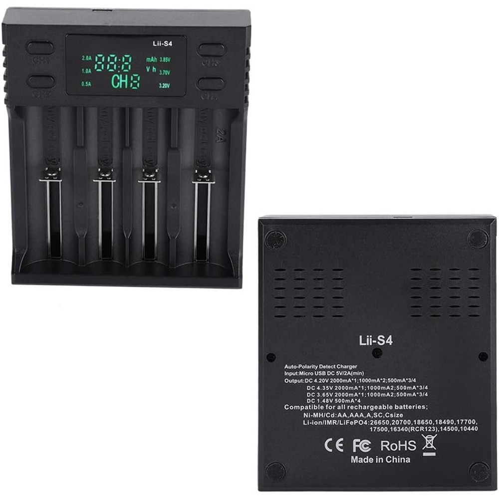 台灣現貨⚡Lii-S4 充電器 鋰電池 鎳氫 鎳鉻 18650充電器 26650充電器 充電電池 風扇電池 鎳氫充電器-細節圖11