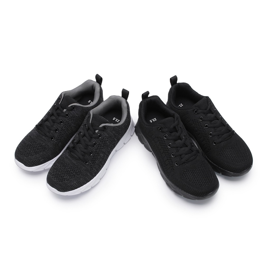 【富發牌】極輕量透氣飛織休閒鞋 1AL001 女鞋 休閒鞋女 運動鞋 慢跑鞋 健身鞋 布鞋 全黑鞋 富發牌休閒鞋 富發-細節圖9