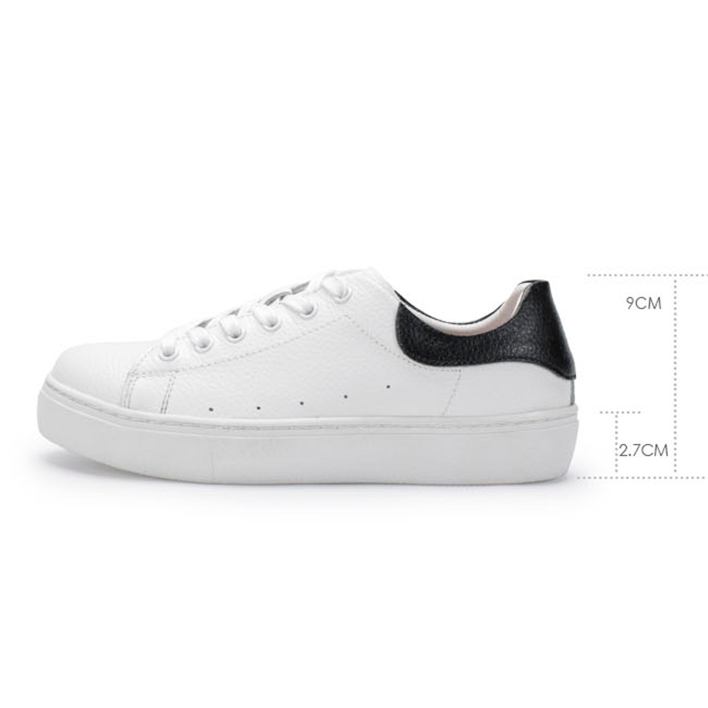 【富發牌】真皮拼接撞色男女休閒鞋-白 1DH001/2DH001 女鞋 男鞋 休閒鞋 小白鞋 真皮鞋 厚底鞋 富發-細節圖8