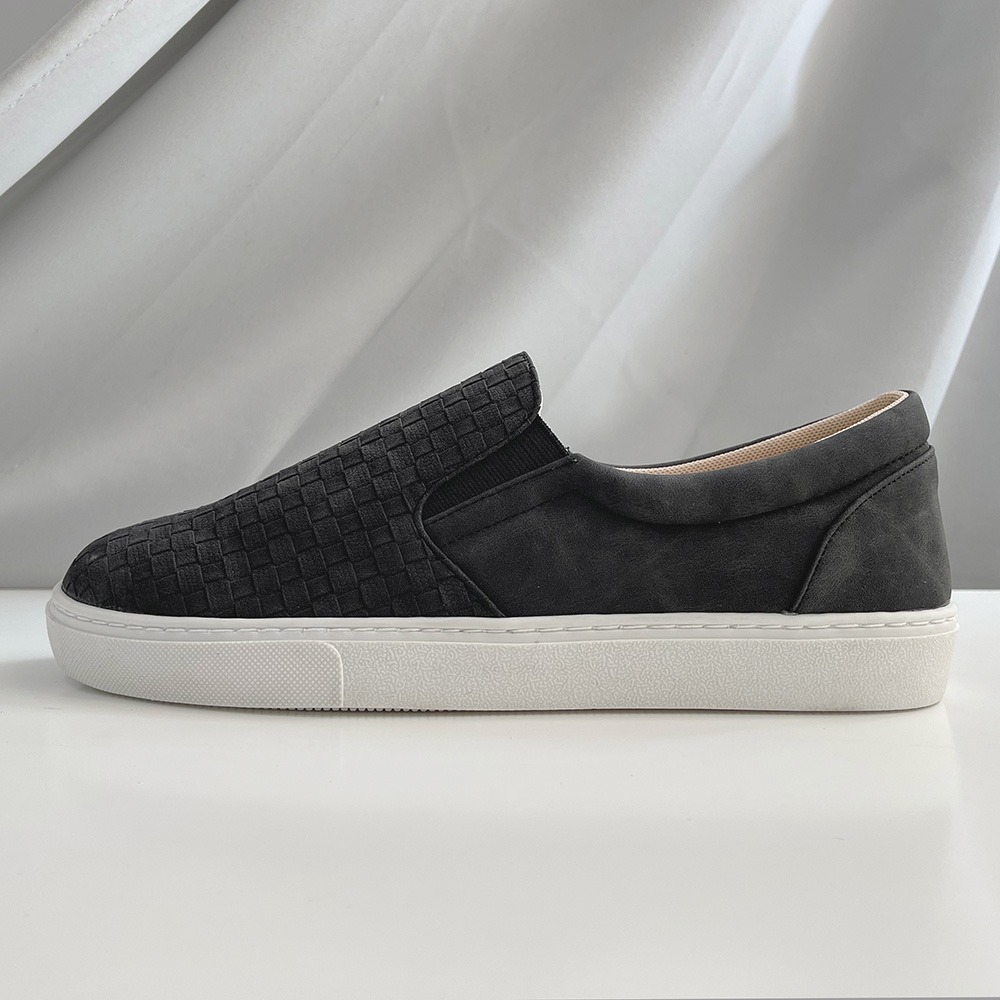 【富發牌】編織紋暈染男款懶人鞋-黑/藍 2CW82 男鞋 富發牌懶人鞋 平底鞋 通勤鞋 鞋子 休閒懶人鞋 厚底鞋 富發-細節圖5