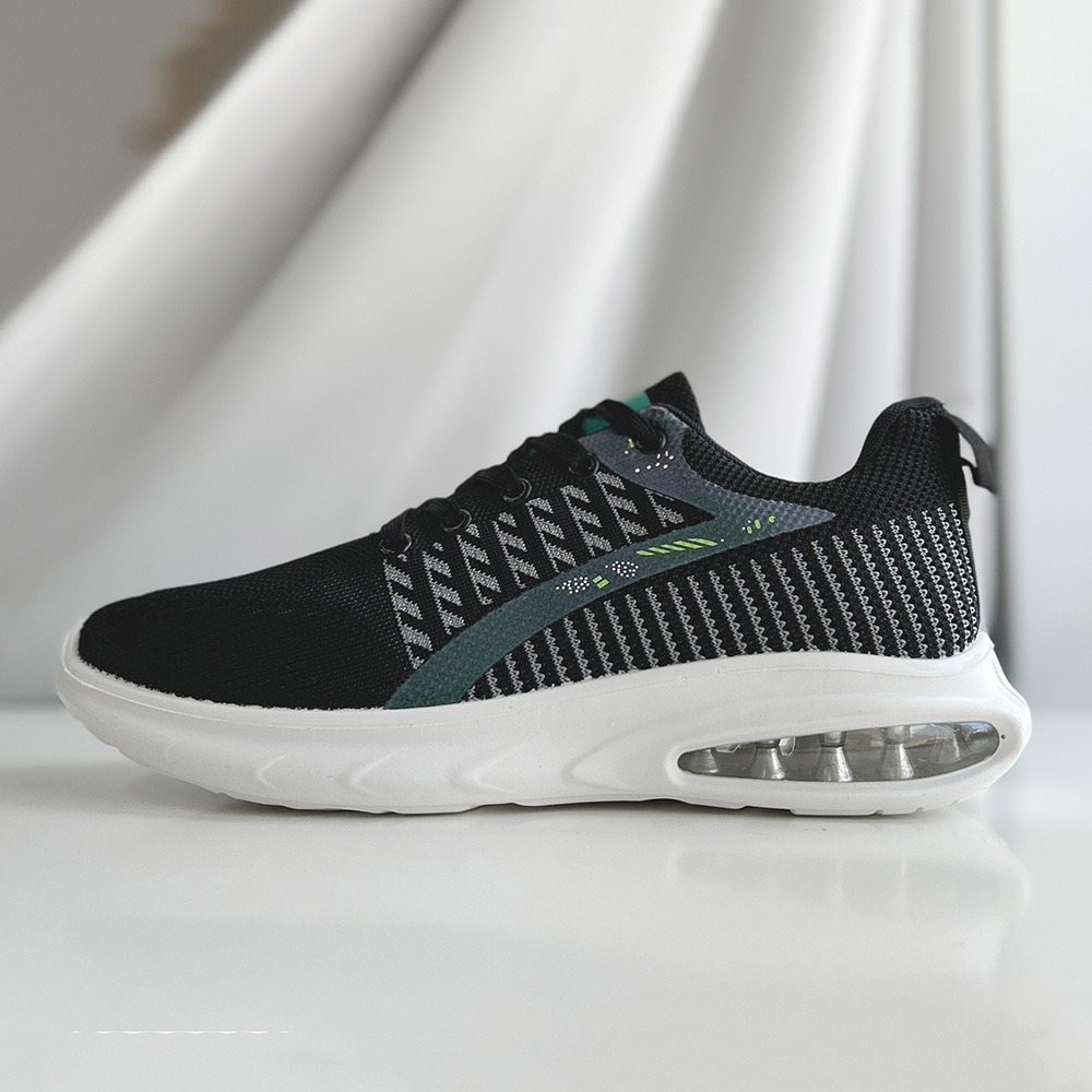 【富發牌】飛織輕盈男女運動休閒鞋-黑/白綠 1AL007/2AL007 女鞋 男鞋 運動鞋 球鞋 布鞋 休閒鞋 富發-細節圖9
