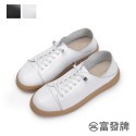 【富發牌】真皮彈力鞋帶休閒鞋-黑/白 8057L 女鞋 小白鞋 真皮鞋 休閒小白鞋 富發牌小白鞋 富發-規格圖11